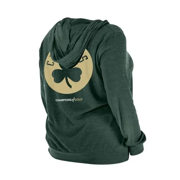 New Era Women’s  Boston Celtics long sleeve hoodie Green size 4X - Picture 4 of 9